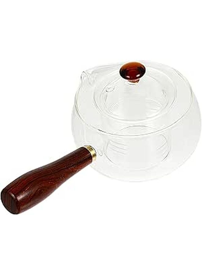 Heat Resistant Glass Teapot with Infuser Strainer for Loose Leaf Tea Brewing Home Office - Image 1