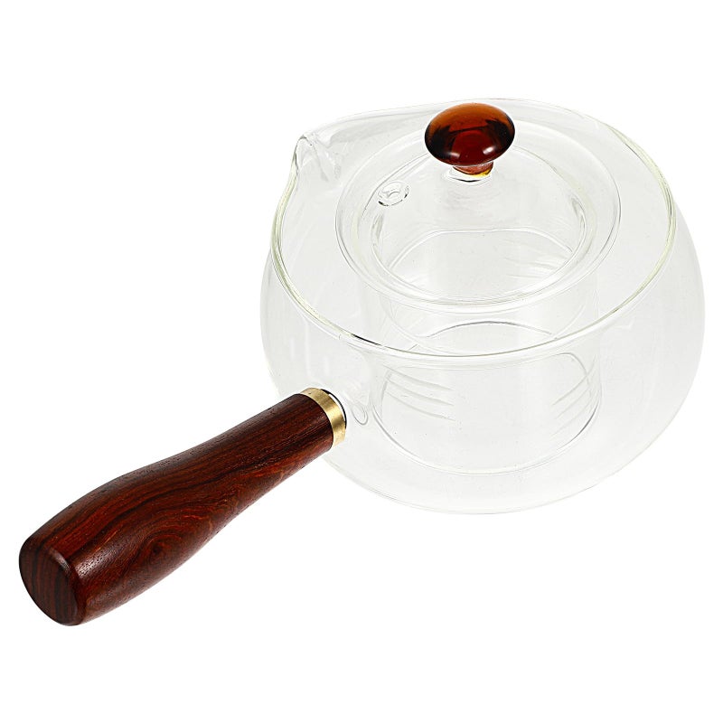 Heat Resistant Glass Teapot with Infuser Strainer for Loose Leaf Tea Brewing Home Office - Image 2