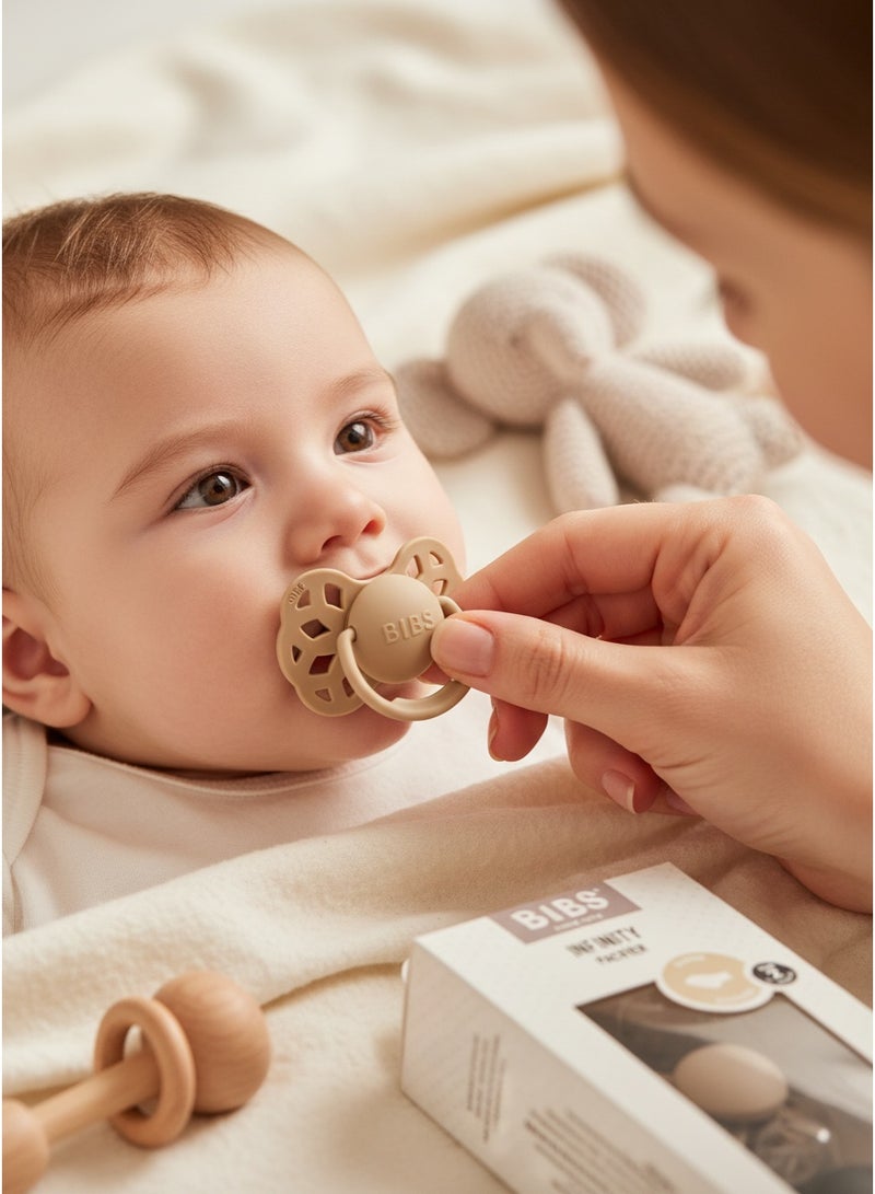 BIBS Pacifier Silicone Antaomical Round Nipple  6M+ - Image 3