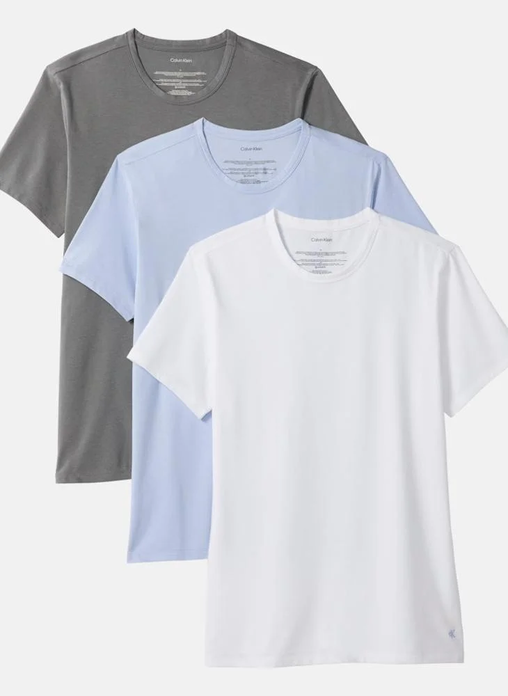 CALVIN KLEIN 3 Pack T-shirts - Micro Stretch