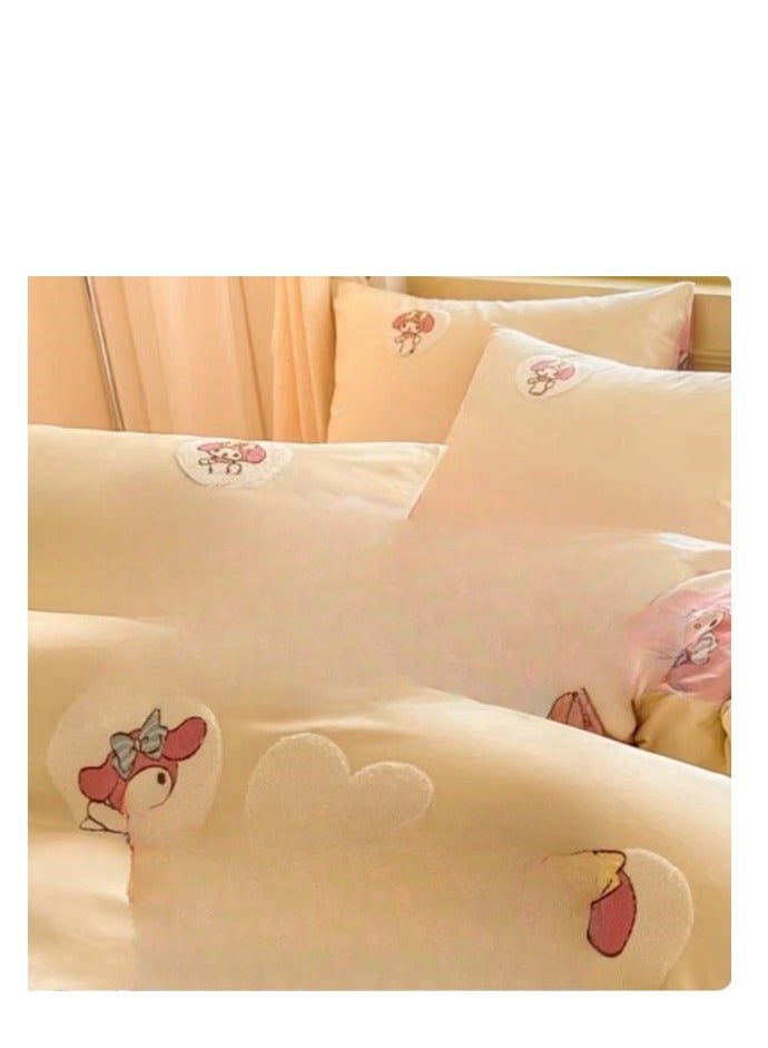 Fitted Sheet Style — ﻿ High End Cartoon Pattern  Pure Cotton Bedding Four Piece Set - Image 2