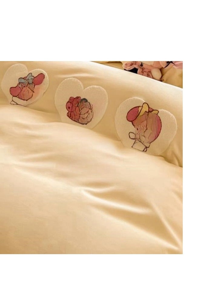 Fitted Sheet Style — ﻿ High End Cartoon Pattern  Pure Cotton Bedding Four Piece Set - Image 3
