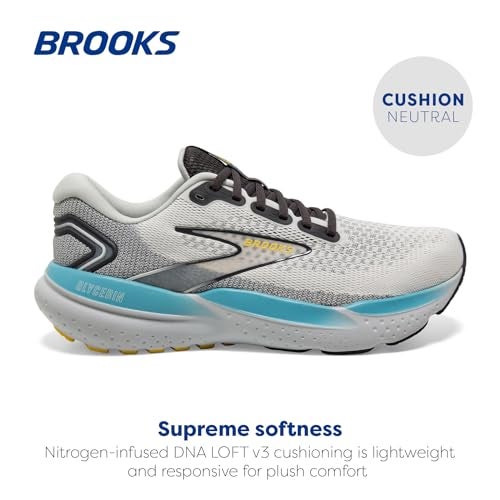 Brooks Men’s Glycerin 21 Neutral Running Shoe - Coconut/Forged Iron/Yellow - 7 Medium - Image 2