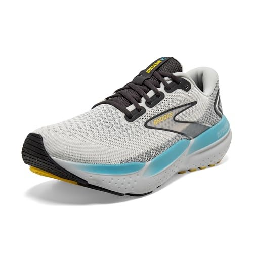 Brooks Men’s Glycerin 21 Neutral Running Shoe - Coconut/Forged Iron/Yellow - 7 Medium - Image 1