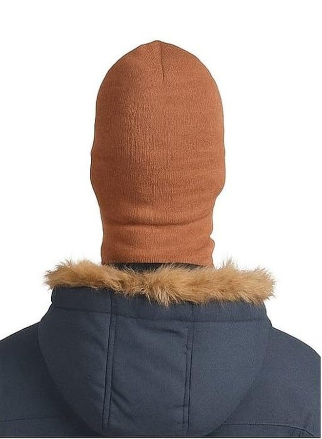 Yanwenx Winter Woolen Monkey Cap for Men | Beige | Free Size | Full Head Cover Cap - 1 Pc - Image 3
