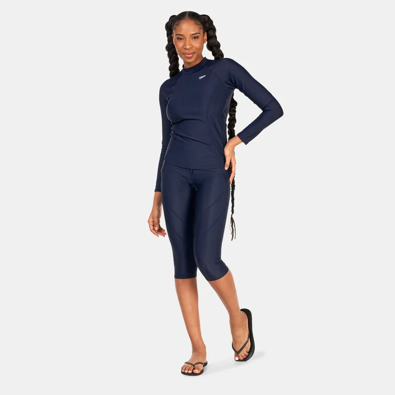speedo Women's Logo Long-Sleeve Rashguard