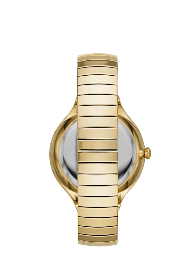بوما Analog Quartz Watch for Women With Gold Stainless Steel Band - 3 ATM - PU P1027