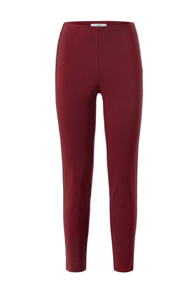 Tchibo Women Regular Fit Solid Pants, Red - Image 2