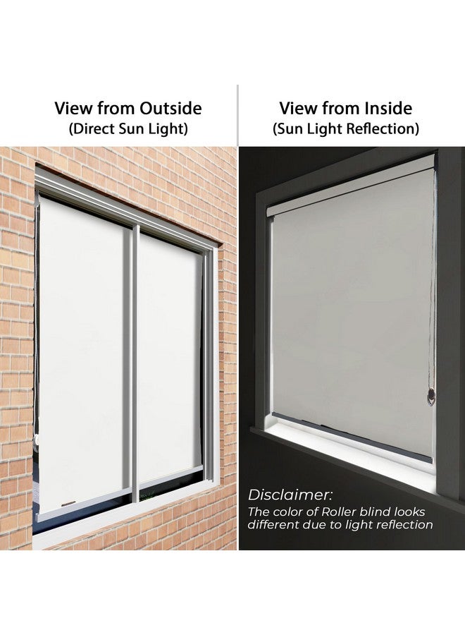 HIPPO 100% Blackout Roller Blinds for Windows UV Protection, Waterproof, Room Darkening, Corded Roll Up and Down Blinds for Home & Office Customizable (4FTX9FT, Milk-White) - Image 5