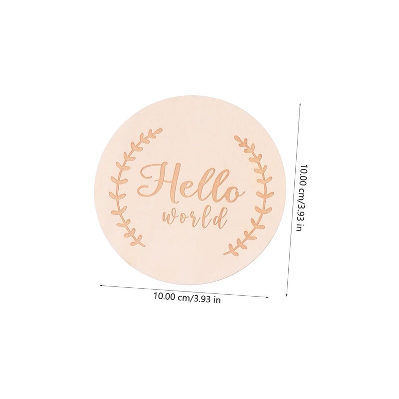 NUOBESTY 14 Wooden Monthly Milestone Cards Newborn Photo Props Memorable Keepsakes - Image 3
