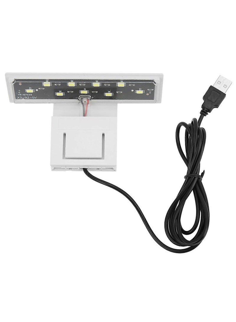 W USB LED Aquarium Light Bulb – Clip-On Lighting for Small Open Aquariums, Fits 4-6mm Glass - Image 2