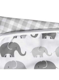 boppy Boppy Nursing Pillow Cover, Premium Quick-Dry Fabric, Gray Elephants, Fits The Original Support Boppy Pillow for Breastfeeding and Bottle Feeding, Cover Only, Nursing Support Pillow Sold Separately  - Image 4
