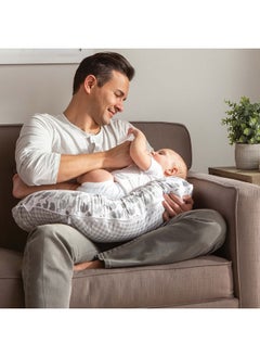 boppy Boppy Nursing Pillow Cover, Premium Quick-Dry Fabric, Gray Elephants, Fits The Original Support Boppy Pillow for Breastfeeding and Bottle Feeding, Cover Only, Nursing Support Pillow Sold Separately  - Image 5