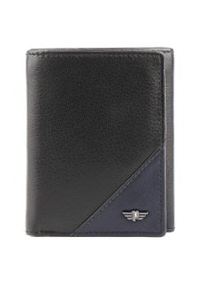 POLICE POLICE Groix Men's Leather Tri-Fold Wallet - Black  - Image 1