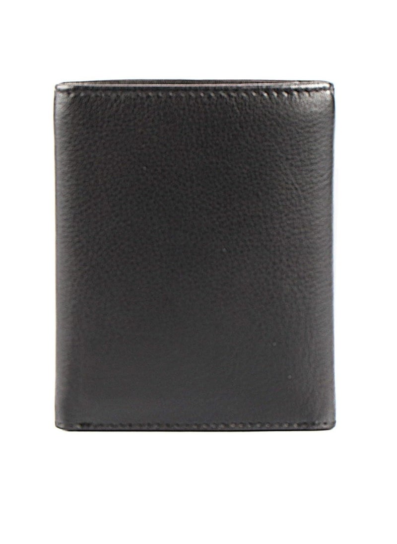 POLICE - POLICE Groix Men's Leather Tri-Fold Wallet - Black - Image 1