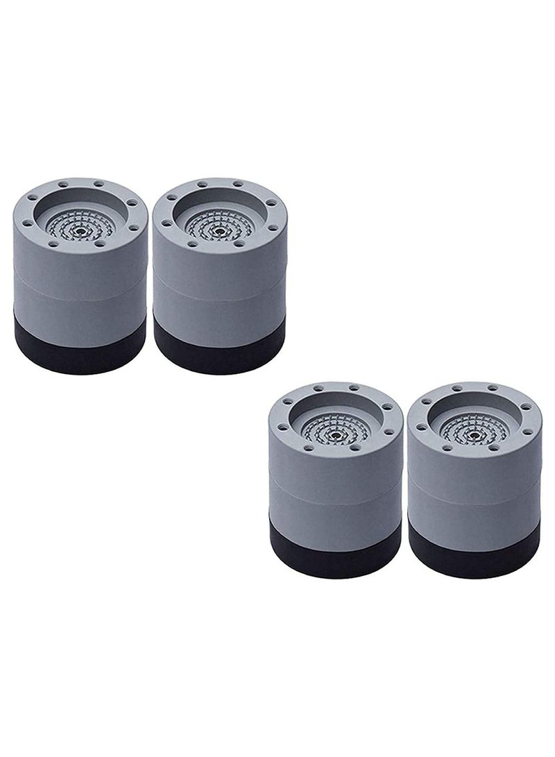 Washing Machine Feet Pads, Non Slip Mat, Shock And Noise Cancelling Washing Machine Support for Protects Laundry Room Floor, 4Pcs, 6 cm - Image 1