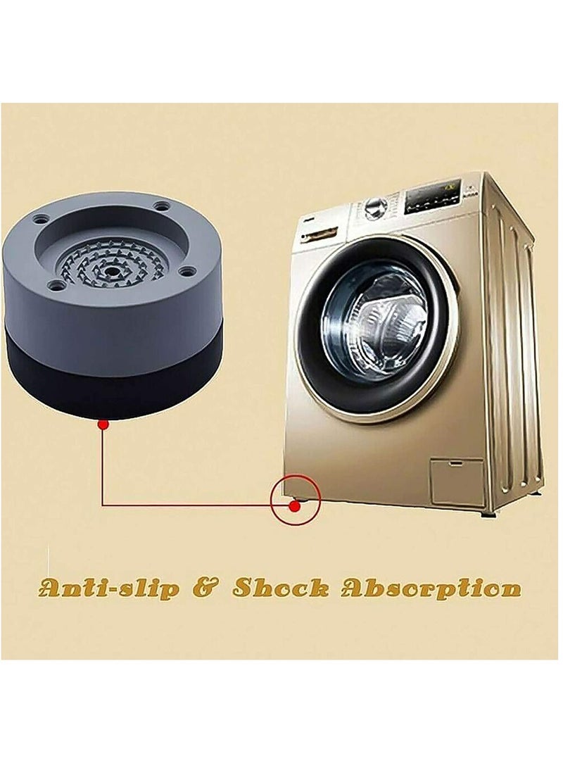 Washing Machine Feet Pads, Non Slip Mat, Shock And Noise Cancelling Washing Machine Support for Protects Laundry Room Floor, 4Pcs, 6 cm - Image 2