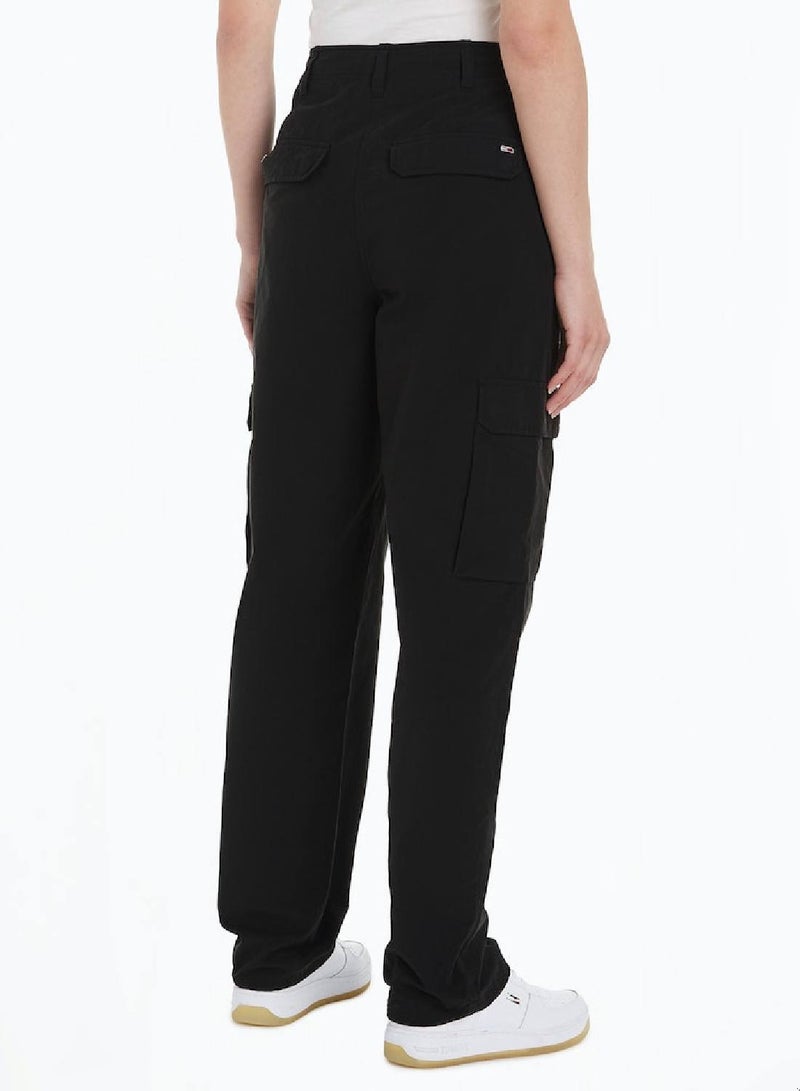 TOMMY JEANS Harper High Rise Mom Cargo Trousers - Image 3