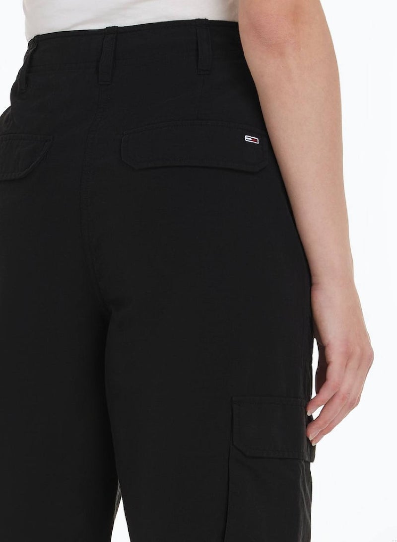 TOMMY JEANS Harper High Rise Mom Cargo Trousers - Image 5