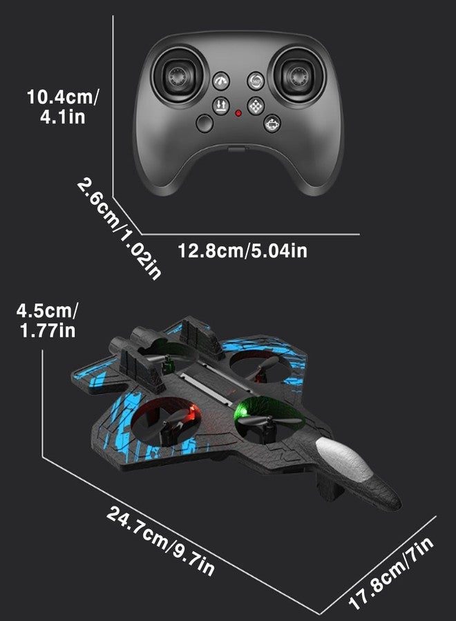Amitasha Remote Control Airplane for Kids, RC Glider Plane with Light Foam Aeroplane Fighter Jet for Kids Adults 6-16, 360° Flip, Stunt Roll, Drones Airplane Toy Gift for Kids Boy - Image 5