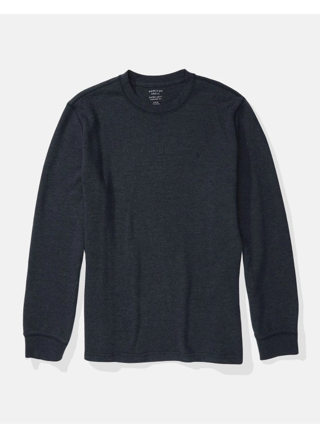 American Eagle - AE Long-Sleeve Thermal T-Shirt - Image 1