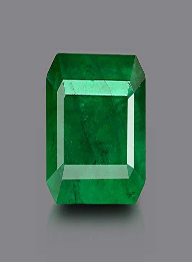 GEMS RIVER Astrologer Certified 13.00 Ratti Zambian Emerald/Panna Earth Mind Stone Natural Certified Original Loose Gemstone (Z305) - Image 3