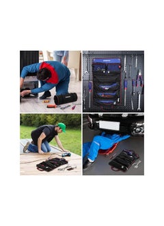 WORKPRO WORKPRO Roll Up Tool Bag, Tool Roll Up Bag with Detachable Tool Pouches, Heavy Duty Tool Bag Organizer with 6 Pockets, Tool Roll Organizer for Mechanic, Electrician, Plumber and Carpenter  - Image 2