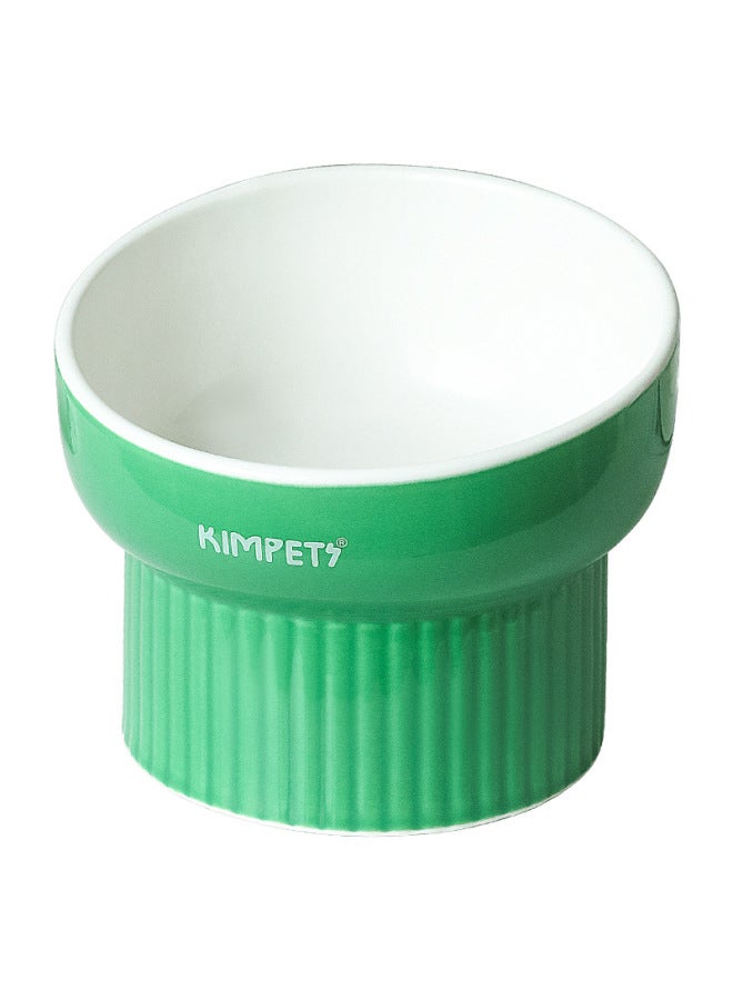 KimPets Pet Ceramic Cat Bowl, Simple Tall Dog Bowl, Cat Bowl, Cat Bowl, Slanted Mouth, Neck Protector, Anti-knock Over Pet Food Utensils - Image 5