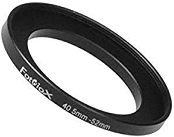 Fotodiox 40.5-52 mm Metal Step Up Ring - Anodized Black Finish - Image 1