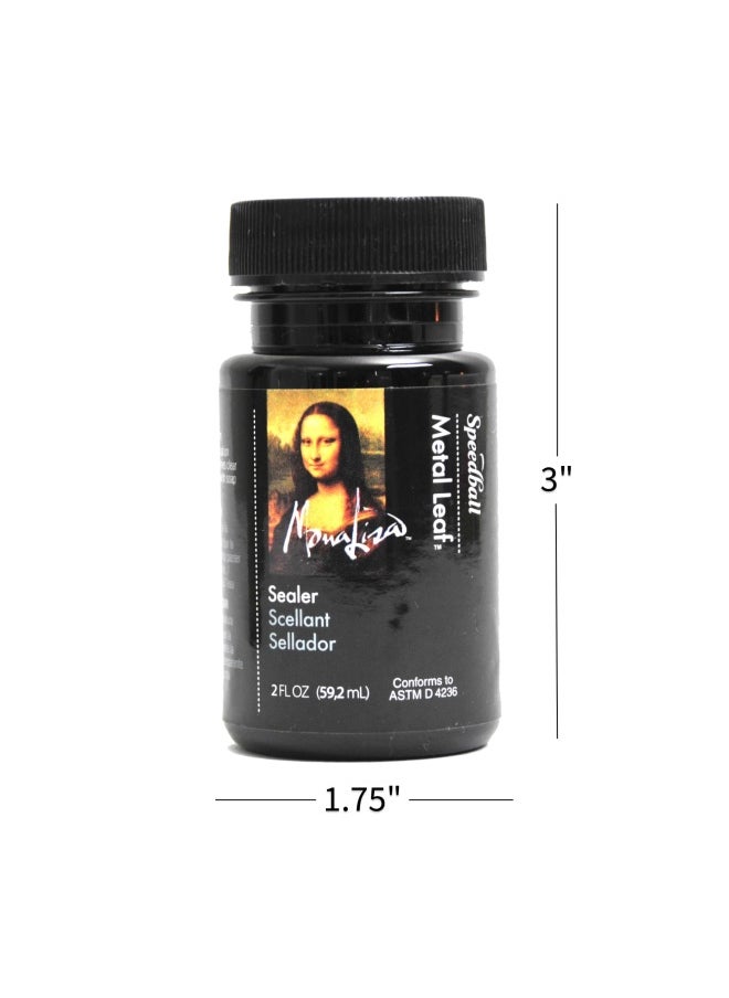 Speedball - Speedball 10218 Mona Lisa Water Based Sealer For Metal Leafing Projects Clear Fast Drying Sealant 2 Ounces - Image 1