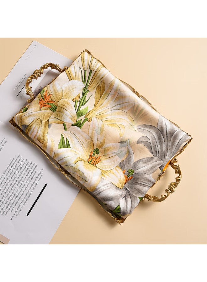Hang Silk House Hangsi Mansion Silk Scarf Gift Box Set Group Purchase Souvenir Women Practical Mother's Day Gift For Elderly Birthday Gift Jade Comb Button - Image 2