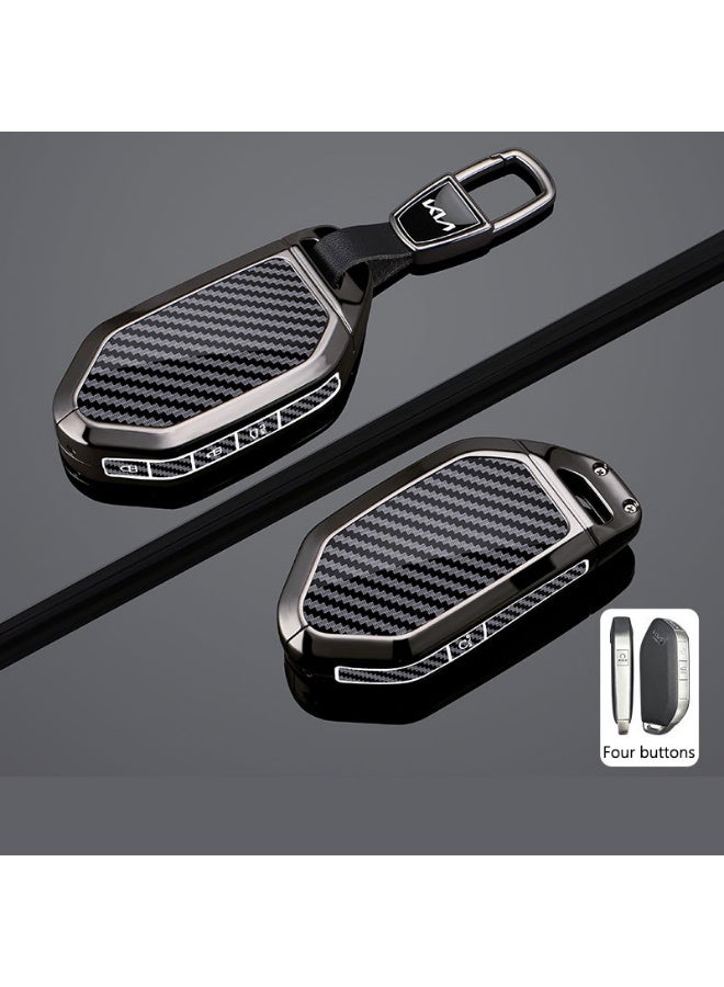 KIA Metal car key protective cover suitable for Kia K3, Saitus 24, EV5, Lion Platinum, Tuojie, Yi Run, KX3, Ao Run, Zhi Run, car key shell case - Image 1