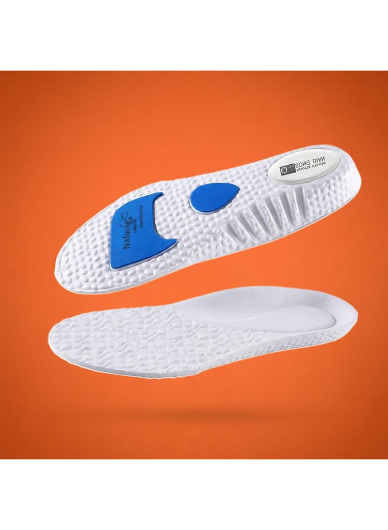Tishta Orthopedic Shoe Insole for Men - Cushioned Support - Cut-to-Size (41-46) - (White) - (1 Pair) (High-Density Foam) - Image 2