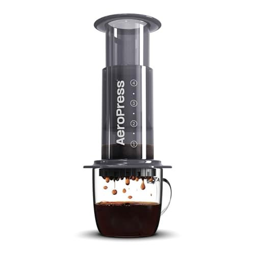 AeroPress AeroPress Original Coffee Press  3 In 1 Brew Method Combines French Press Espresso Full Bodied Coffee Without Grit or Bitterness Small Portable Coffee Maker for Camping  Travel 
