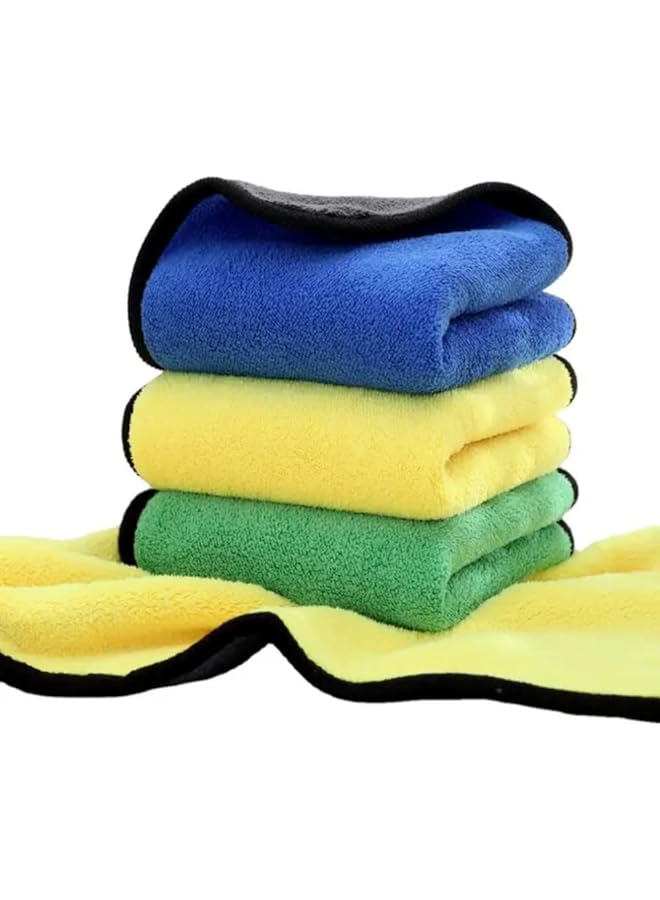 Zaboon Packs Car Cleaning Washing And Drying Towel Microfiber Soft And Absorbent Cloth For Car Window Screen Kitchen And Furniture 40×30Cm - Image 1