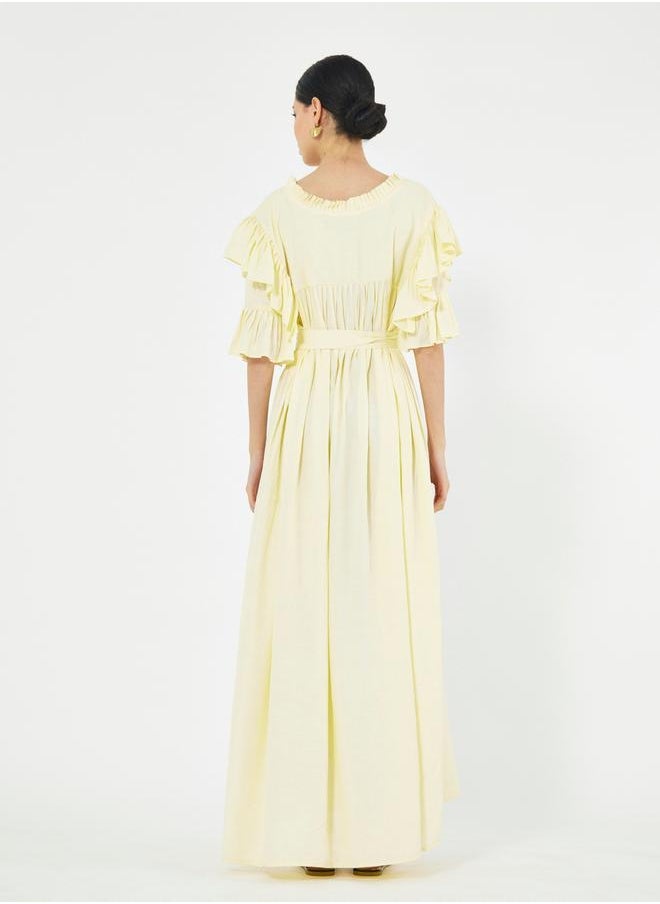House of Moda Ruffled Empire Maxi Dress - Image 2