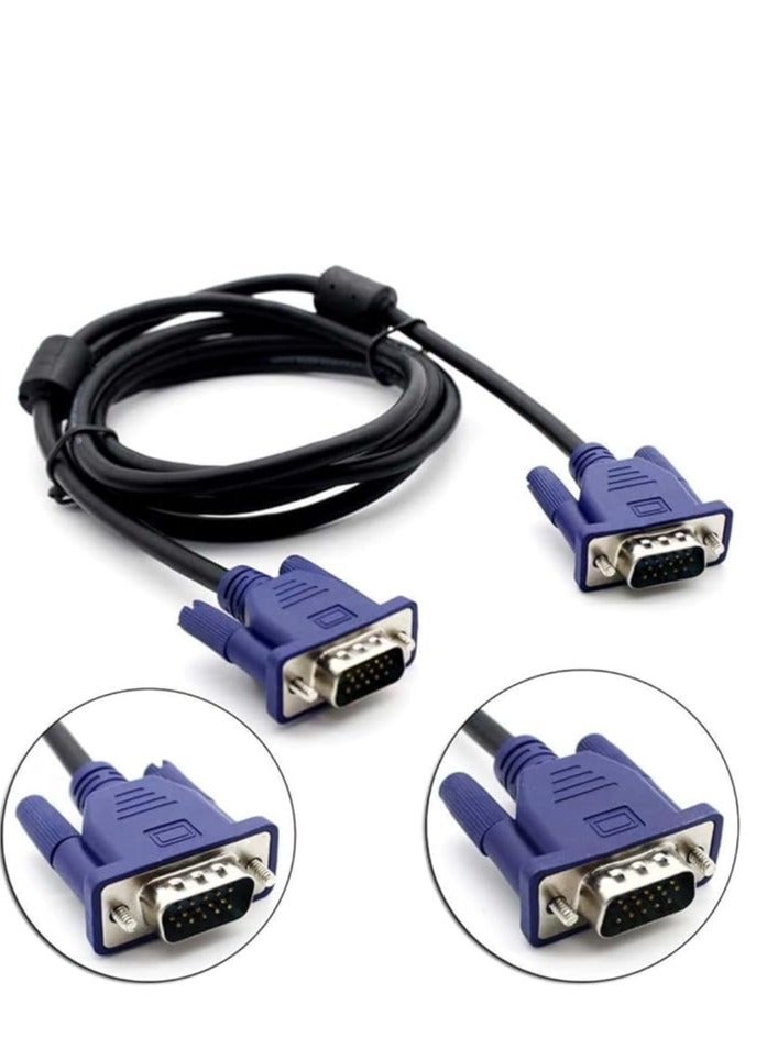 VGA Cable for Computer Monitor/TV Projector VGA Video Cable Line 3 Meters - Image 1