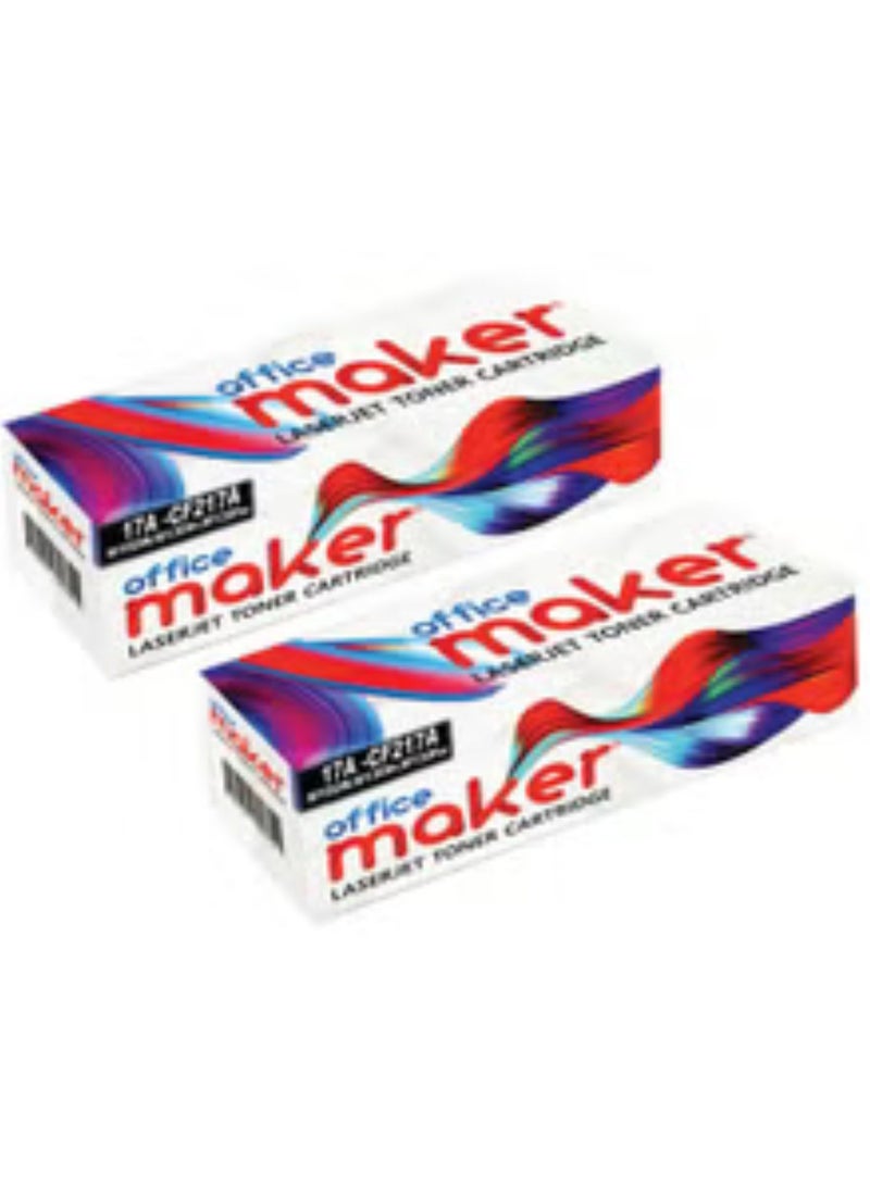 Office Maker 2-Piece Toner Cartridge Set For Laserjet Pro M102 M130 Series Printer Black  - Image 1
