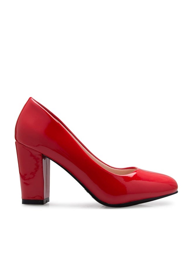 Olivia K Women's Classic Round-Toe Platform Pumps High Block Heel - Adorable, Comfortable - Image 1