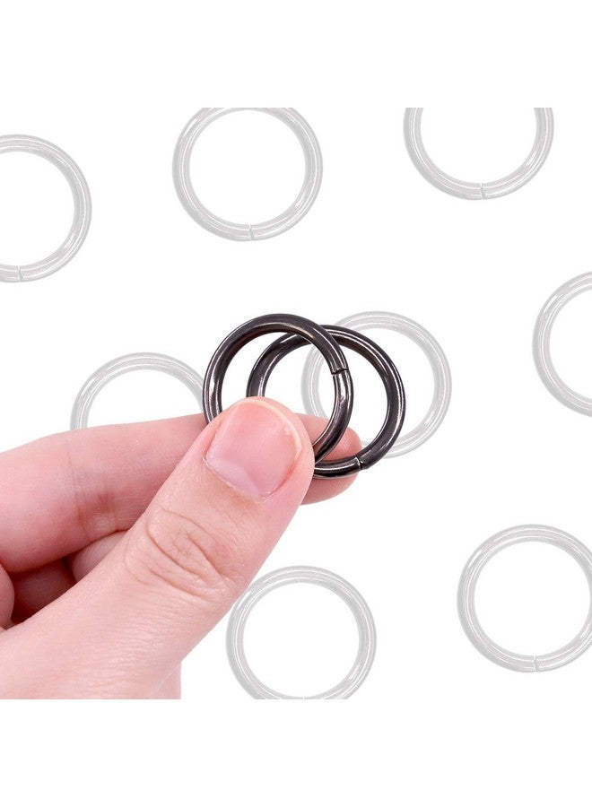 Swpeet 60Pcs Heavy Duty 3/4 Inch - 20Mm Gun-Black Multi-Purpose Metal O Ring Metal Rings For Hardware Bags Ring Hand Diy Accessories Keychains Belts And Dog Leas (Gun-Black, 3/4 Inch)  - Image 4