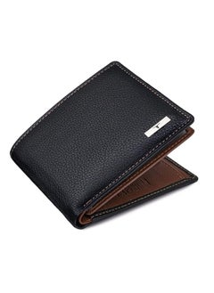 Urban URBAN FOREST Kyle Black/Redwood Leather Wallet for Men, 6 Card Slot  - Image 1