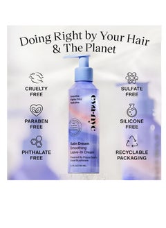 Eva NYC Eva NYC Satin Dream Smoothing Leave-In Hair Cream, Hair Care for Thick Hair Types, Daily Leave In Conditioner to Soften Hair, GMO-Free Anti Frizz Hair Products, 5.4 fl oz  - Image 2