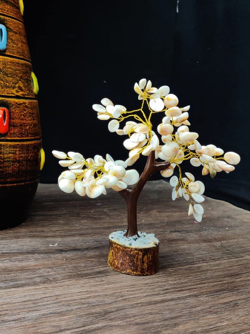 Galox Galox Natural Original Gomti Chakra Tree Gomati Chakra Tree for Good Luck Prosperity Decorative Showpiece Office Table Showpiece Home Table Dcor 100 Beads - Image 2