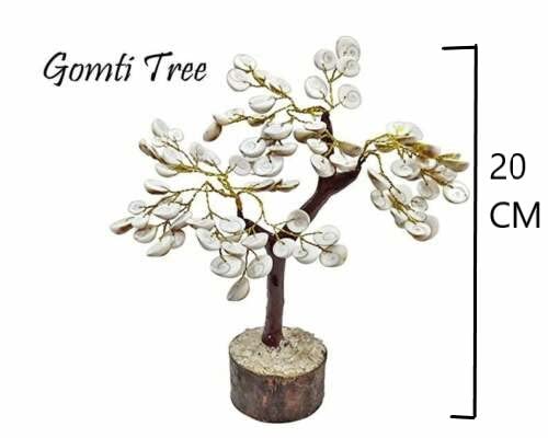 Galox Galox Natural Original Gomti Chakra Tree Gomati Chakra Tree for Good Luck Prosperity Decorative Showpiece Office Table Showpiece Home Table Dcor 100 Beads - Image 4