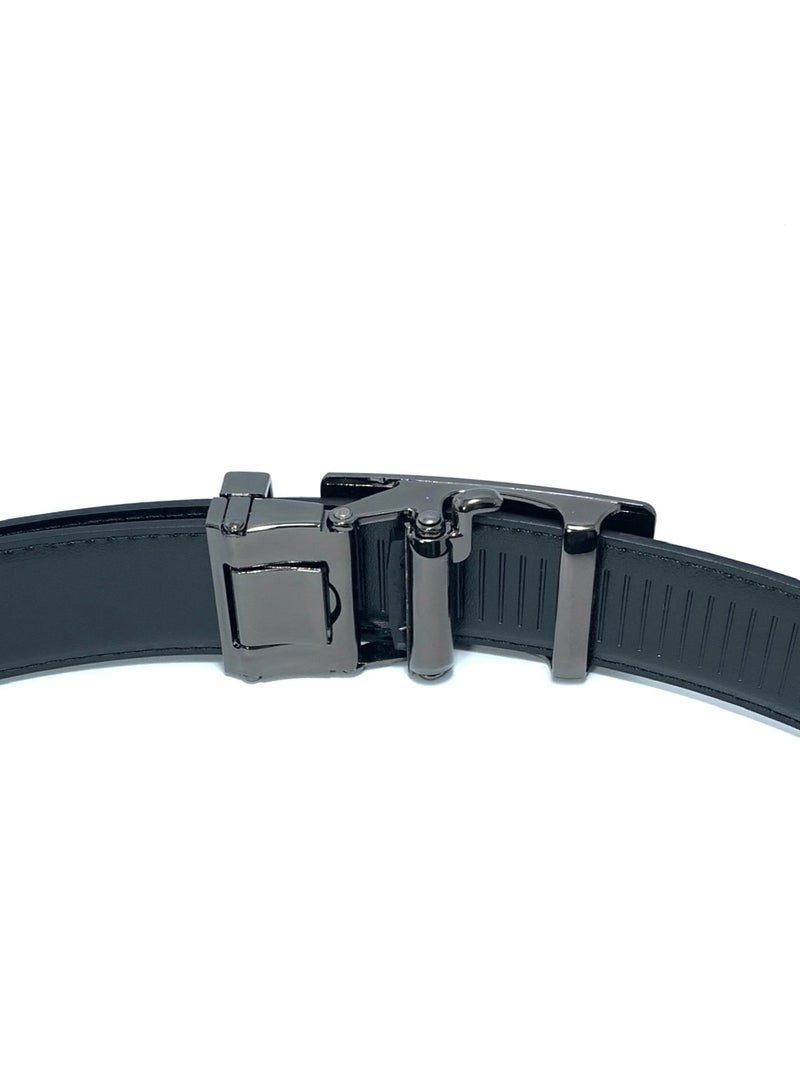 كلاسيك ميلانو Classic Milano Genuine Leather Auto Profile Belt 32MM for men GRP202AL3205 by Milano Leather - Image 4