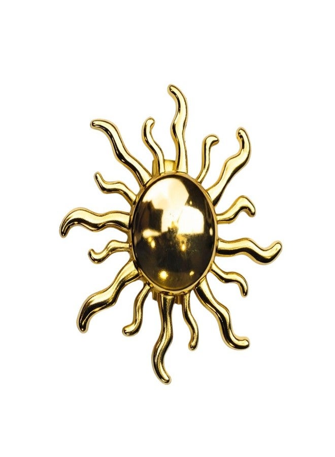 Leonardi Metal Lapel Pin/Brooch For Mens | Suit | Formal | Metal | Alloy | Packaging - Wooden Box | Size - Standard | Colour - Gold Leave | Pack of 1 | - Image 1