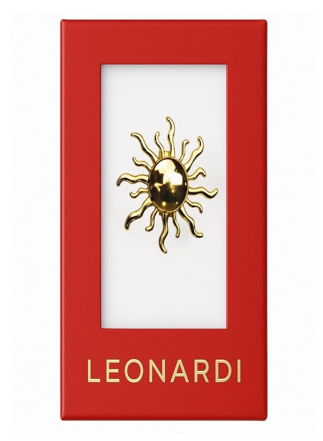 Leonardi Metal Lapel Pin/Brooch For Mens | Suit | Formal | Metal | Alloy | Packaging - Wooden Box | Size - Standard | Colour - Gold Leave | Pack of 1 | - Image 4