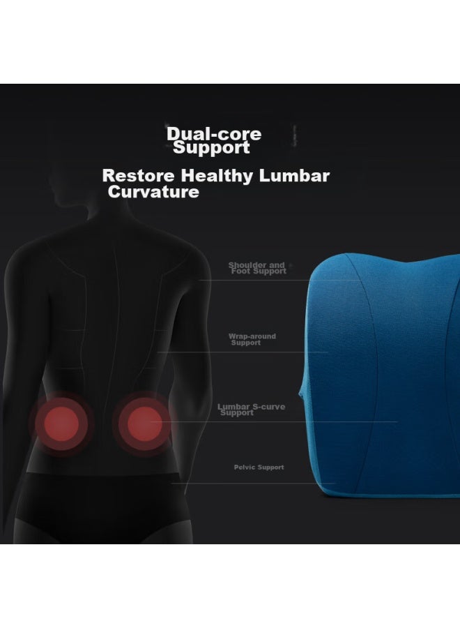 Jago Cushion, Seat Pad, Office Chair Cushion, Car Seat Cushion, Student Backrest, Lumbar Support, Seat Cover Set, Bamboo Charcoal Version - Image 3