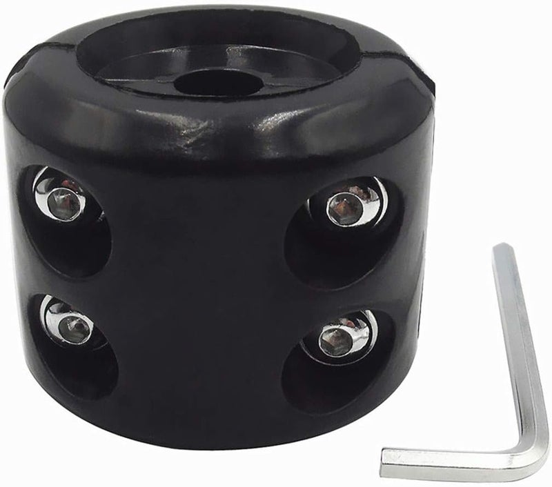 RepairWill Winch Stopper ATV-SCHS Cable Hook Rubber Stopper Winch Line Saver with Allen Wrench for ATV UTV Winches(Black) - Image 1