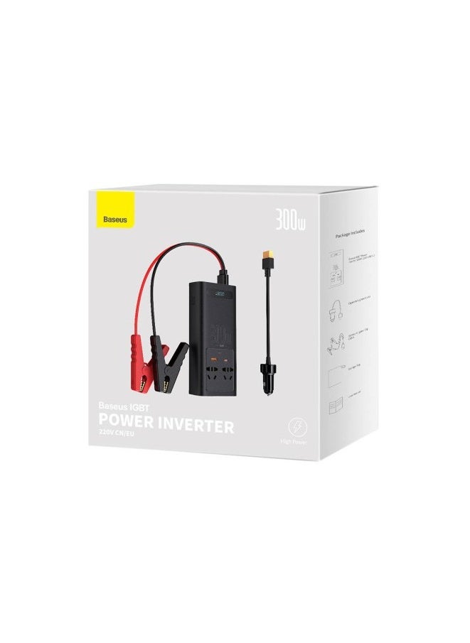 Baseus Baseus IGBT Power Inverter 300W (220V CN/EU ) Black  - Image 1